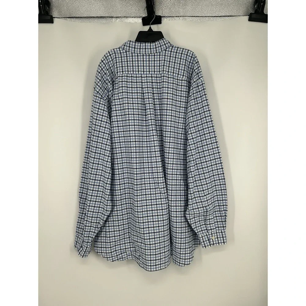 Polo Ralph Lauren Long Sleeve Button Down Up Front Shirt Plaid Mens 3XL Big 3XB‎